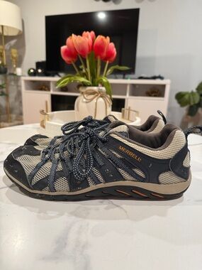 Merrell Men's Navy and Gray Mesh Trail Shoe